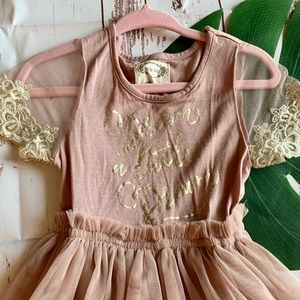 Pink blush tulle dress